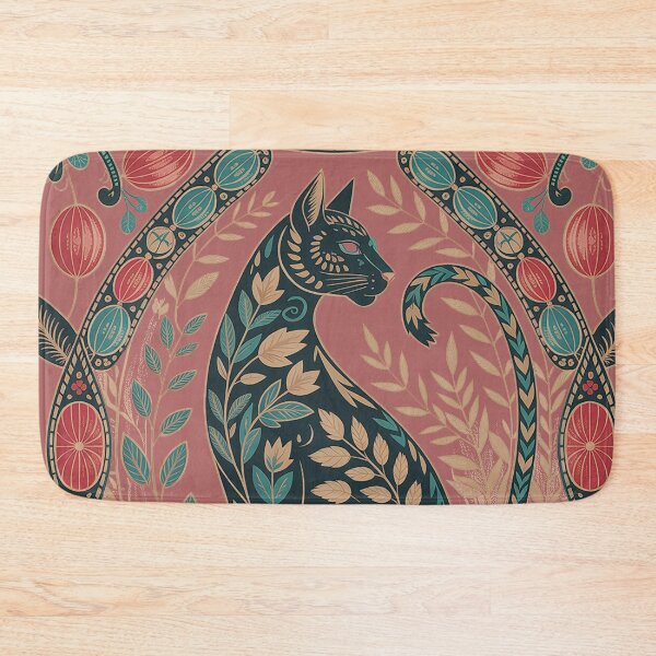 Item preview, Elegant Botanical Cat YinYang Illustration ??✨ designed and sold by trixxcreative.