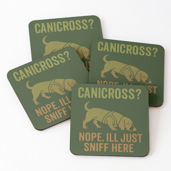 Item preview, Canicross? Nope. I’ll Just Sniff Here | Funny Basset Hound Dog Sport Design designed and sold by Meandmyshop.