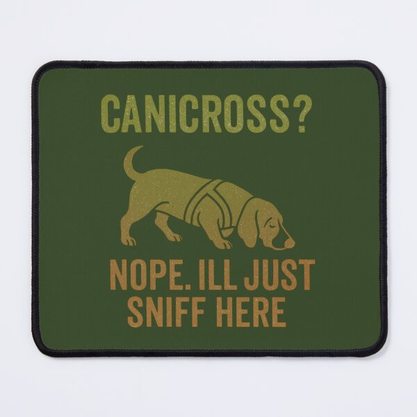 Item preview, Canicross? Nope. I’ll Just Sniff Here | Funny Basset Hound Dog Sport Design designed and sold by Meandmyshop.