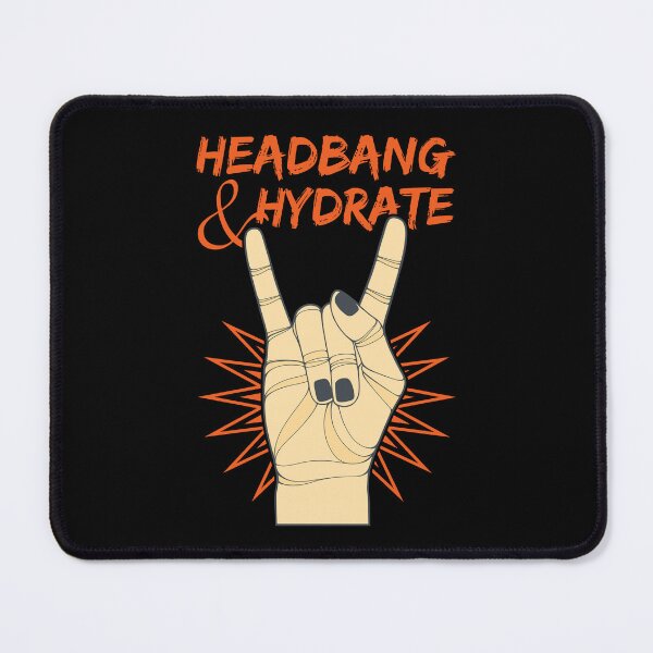 Item preview, Headbang & Hydrate | Rock Hand designed and sold by ObsidianDaz.