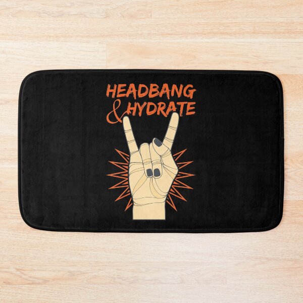 Item preview, Headbang & Hydrate | Rock Hand designed and sold by ObsidianDaz.