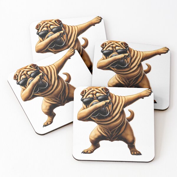 Item preview, Dabbing Chinese Shar-Pei Dog Lover designed and sold by Kimberley King Art  King Art.