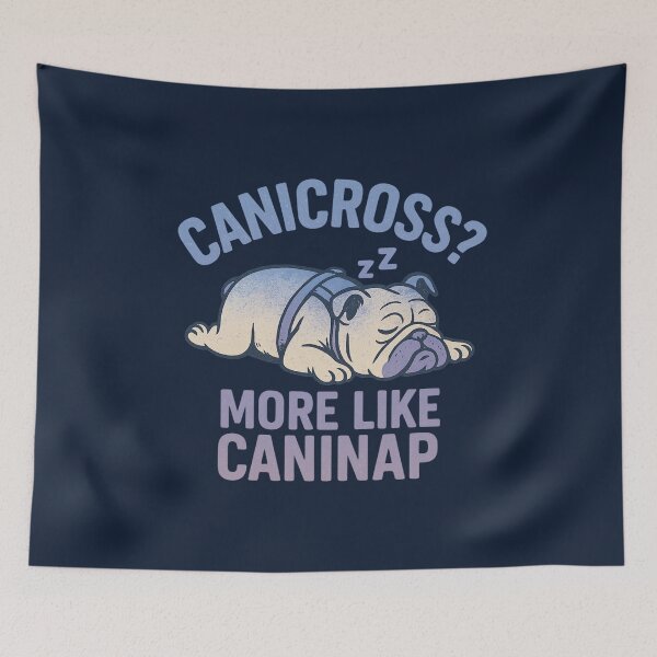 Item preview, Canicross? More Like Caninap | Funny Bulldog Dog Sport Design designed and sold by Meandmyshop.