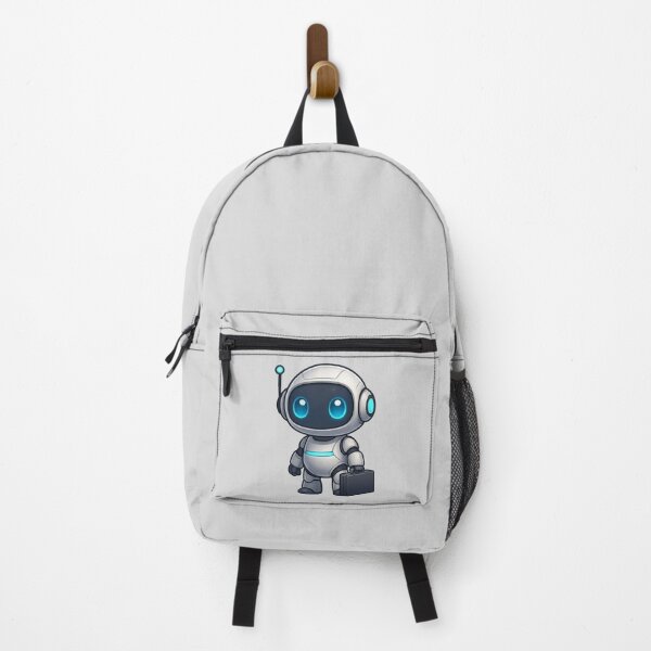 Item preview, Cute Futuristic Robot Illustration holding a business briefcase designed and sold by henamy.