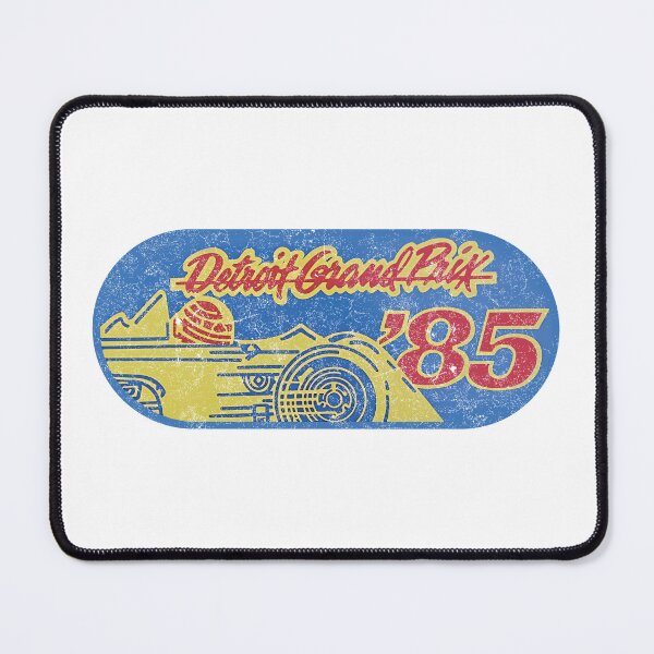 Item preview, 1985 Detroit Grand Prix original vintage emblem - aged, worn print designed and sold by retropetrol.