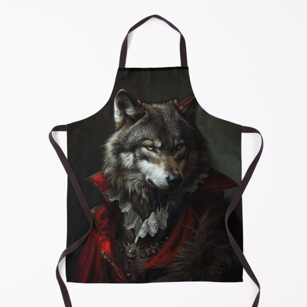 Item preview, Portrait of a Wolf Dressed as a Vampire – Dark Fantasy Halloween Art designed and sold by baggycatsworld.