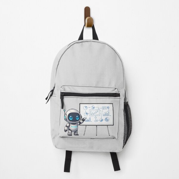 Item preview, Cute Futuristic Robot Illustration writing on a whiteboard. designed and sold by henamy.