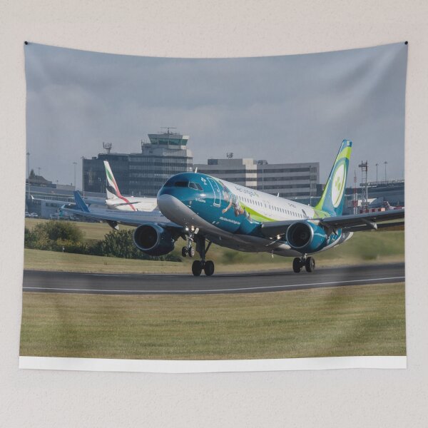 Item preview, Aer Lingus Irish Rugby Team Livery Airbus A320 EI-DEG MAN to DUB designed and sold by Skyframe Aviation.
