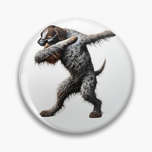 Item preview, Dabbing German Wirehaired Pointer Dog Lover designed and sold by Kimberley King Art  King Art.