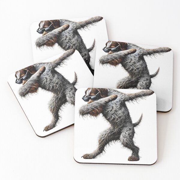 Item preview, Dabbing German Wirehaired Pointer Dog Lover designed and sold by Kimberley King Art  King Art.