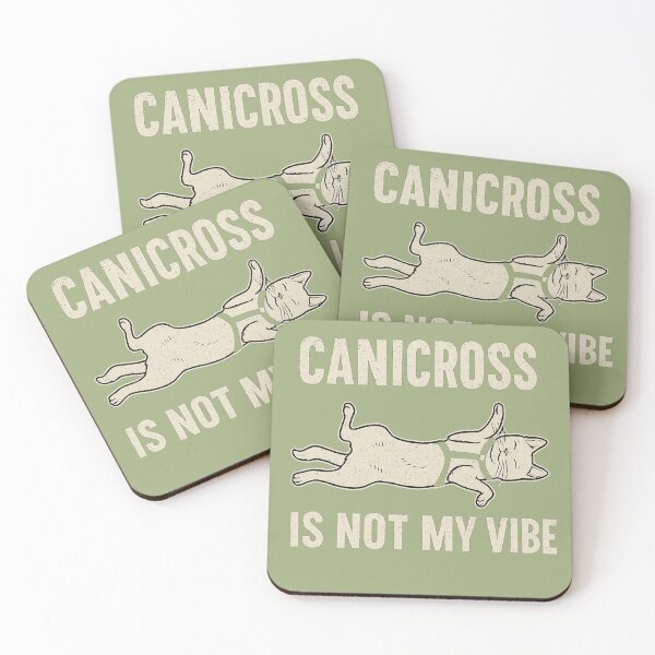 Item preview, Funny Cat Canicross Parody Grunge Design designed and sold by Meandmyshop.