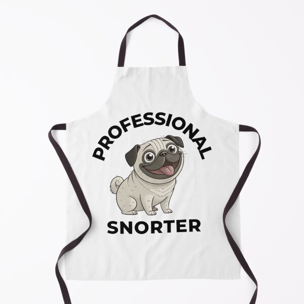 Item preview, Funny White Pug – Professional Snorter – Cute Dog Quote designed and sold by FurRealGifts.