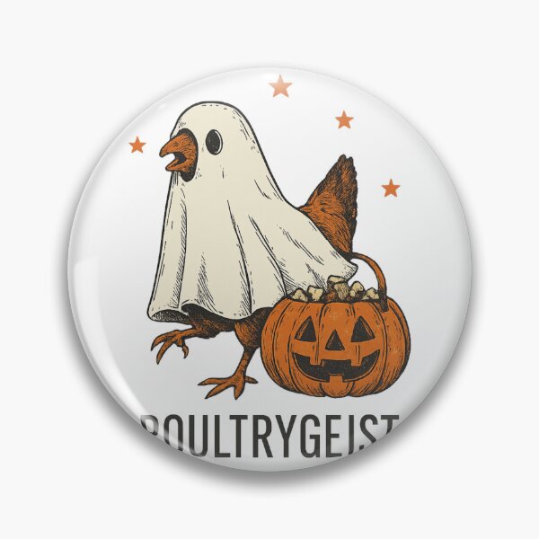 Item preview, Funny Poultrygeist Chicken Ghost Halloween Design designed and sold by haitrieuic96.