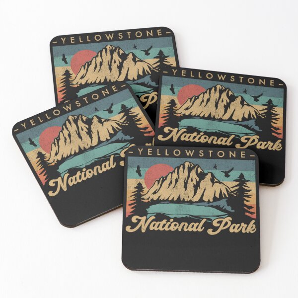 Item preview, Retro Vintage Graphic Yellowstone National Park designed and sold by Fumisa.