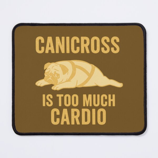 Item preview, Funny Pug Canicross Parody Grunge Design designed and sold by Meandmyshop.