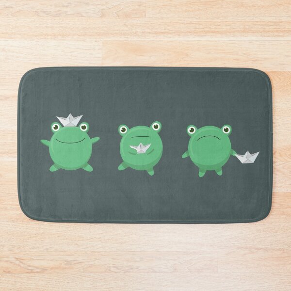 Item preview, Three cute frogs with paper ships designed and sold by LerialArt.