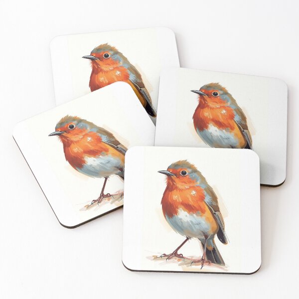 Item preview, Copy of Watercolour style Robin bird print designed and sold by Heike Richter.