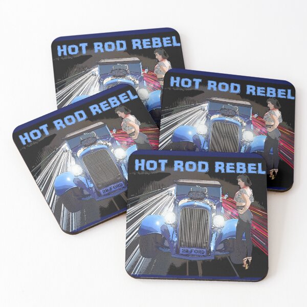 Item preview, HOT ROD REBEL, BLACK TOP RACER WITH PIN UP GIRL designed and sold by Barbara Jean Photo Art And Design.
