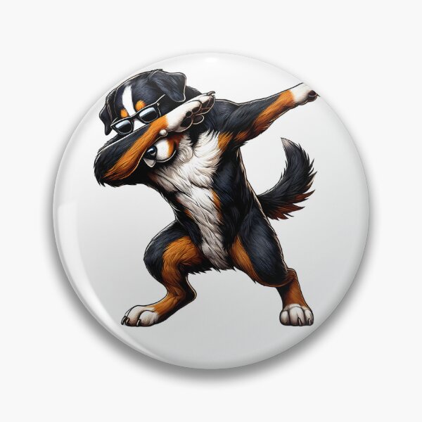 Item preview, Dabbing Greater Swiss Mountain Dog Lover designed and sold by Kimberley King Art  King Art.