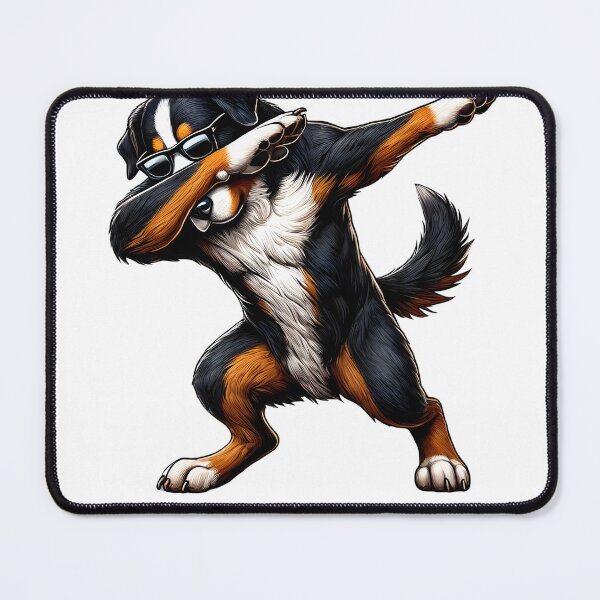 Item preview, Dabbing Greater Swiss Mountain Dog Lover designed and sold by Kimberley King Art  King Art.