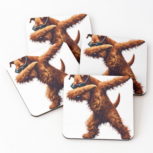 Artikelvorschau, Dabbing Irish Terrier Hundeliebhaber entworfen und verkauft von Kimberley King Art  King Art.