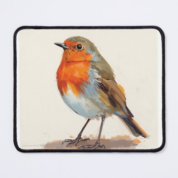 Item preview, Watercolour style Robin bird print designed and sold by Heike Richter.