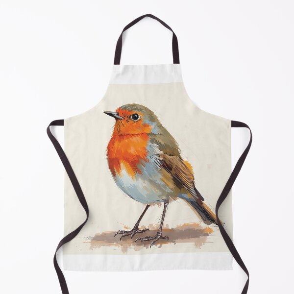 Item preview, Watercolour style Robin bird print designed and sold by Heike Richter.