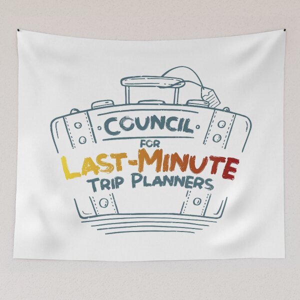 Item preview, Council for Last-Minute Trip Planners Retro Suitcase designed and sold by Milena R..