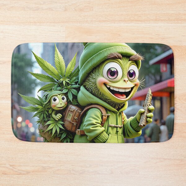 Item preview, Strange Dope Man and his Little Friend THC designed and sold by Huskyyy Designs.