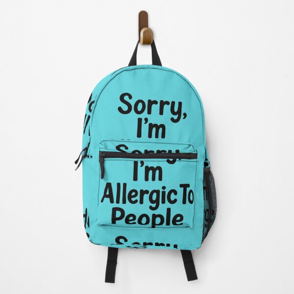 Item preview, Sorry, I’m Allergic To People – Funny Introvert Quote Design designed and sold by VioVibe.