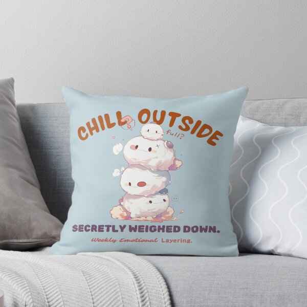 Item preview, Chill Outside – Secretly Weighed Down (Emotional Marshmallow Stack Series) designed and sold by bugnoodle™ .