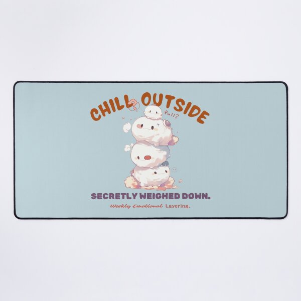 Item preview, Chill Outside – Secretly Weighed Down (Emotional Marshmallow Stack Series) designed and sold by bugnoodle™ .