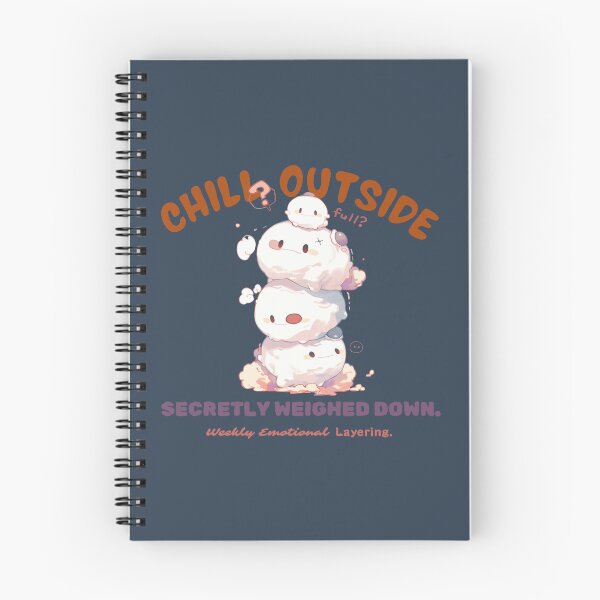 Item preview, Chill Outside – Secretly Weighed Down (Emotional Marshmallow Stack Series) designed and sold by bugnoodle™ .