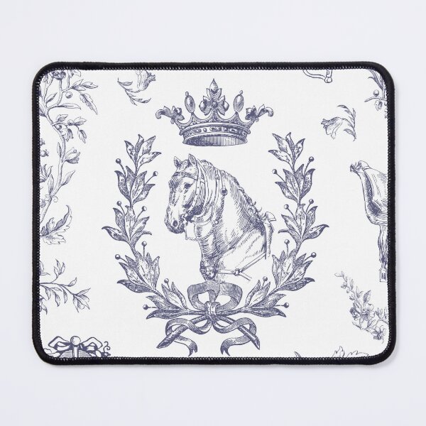 Item preview, Classy Elegant Vintage Blue Horse Equestrian Floral Toile designed and sold by tanjica.