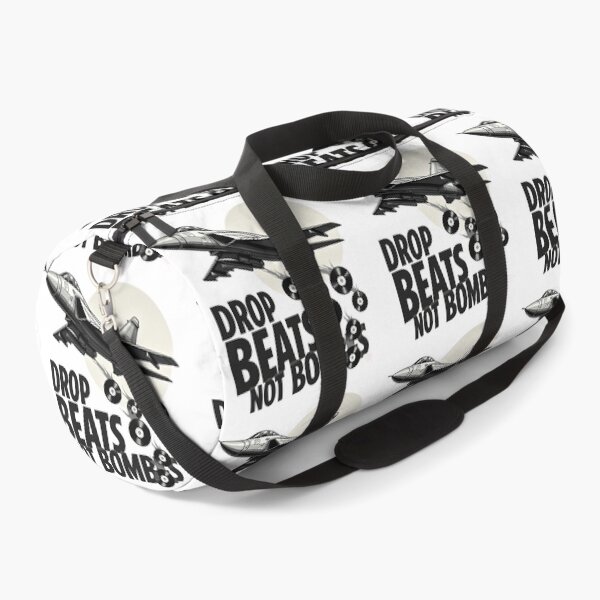 Item preview, Drop Beats Not Bombs Fighter Jet Vinyl designed and sold by Nest & Thread.