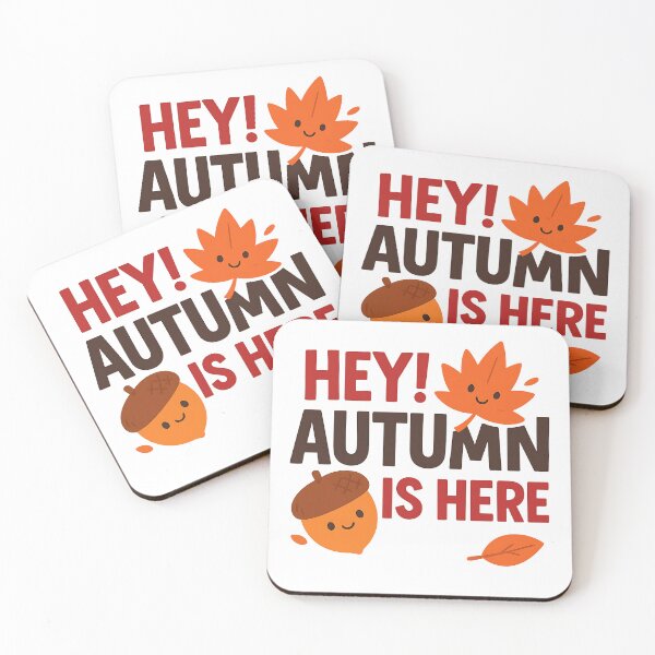 Item preview, Hey! Autumn Is Here – Cute Fall Typography Design designed and sold by Ozinro.