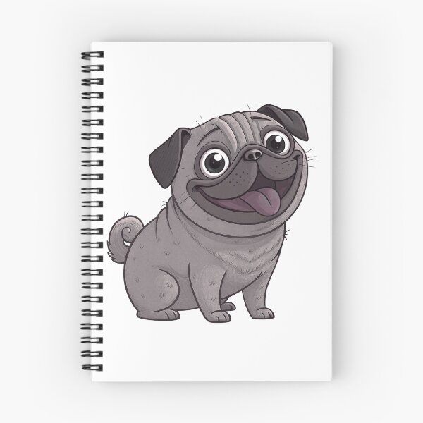 Item preview, Cute Funny Black Pug – Adorable Wrinkly Dog Design for Pug Lovers designed and sold by FurRealGifts.