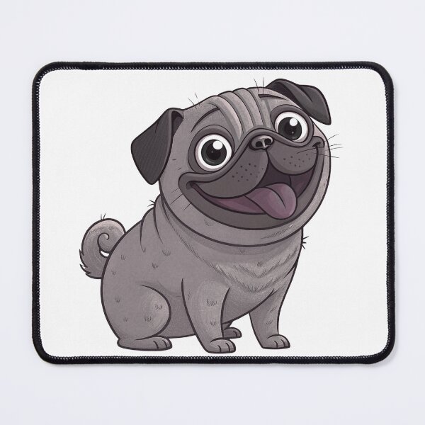 Item preview, Cute Funny Black Pug – Adorable Wrinkly Dog Design for Pug Lovers designed and sold by FurRealGifts.