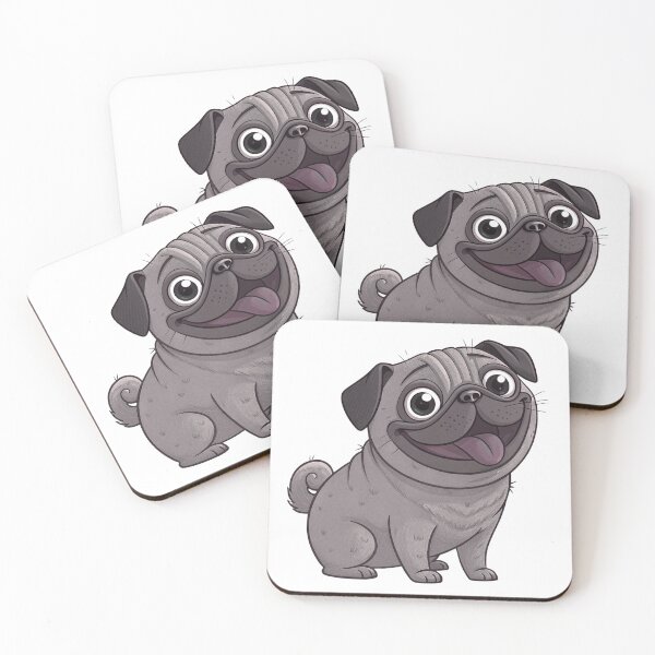 Item preview, Cute Funny Black Pug – Adorable Wrinkly Dog Design for Pug Lovers designed and sold by FurRealGifts.