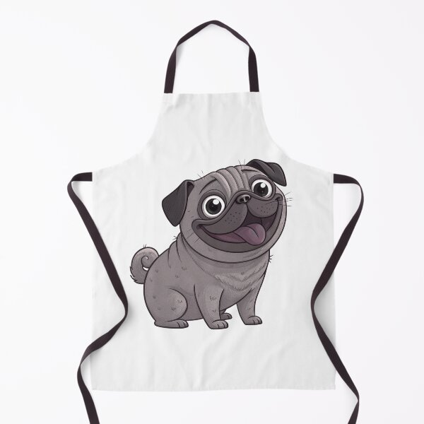 Item preview, Cute Funny Black Pug – Adorable Wrinkly Dog Design for Pug Lovers designed and sold by FurRealGifts.
