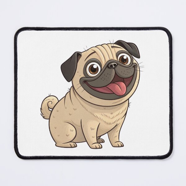 Item preview, Cute Funny Tan Pug – Adorable Wrinkly Dog Design for Pug Lovers designed and sold by FurRealGifts.