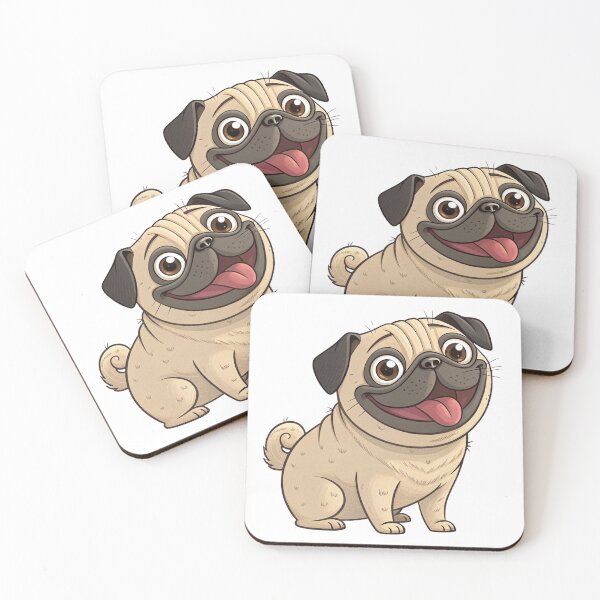 Item preview, Cute Funny Tan Pug – Adorable Wrinkly Dog Design for Pug Lovers designed and sold by FurRealGifts.