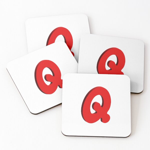Item preview, Bold Red 3D Letter Q – Playful Bubble Font designed and sold by uncoXab.
