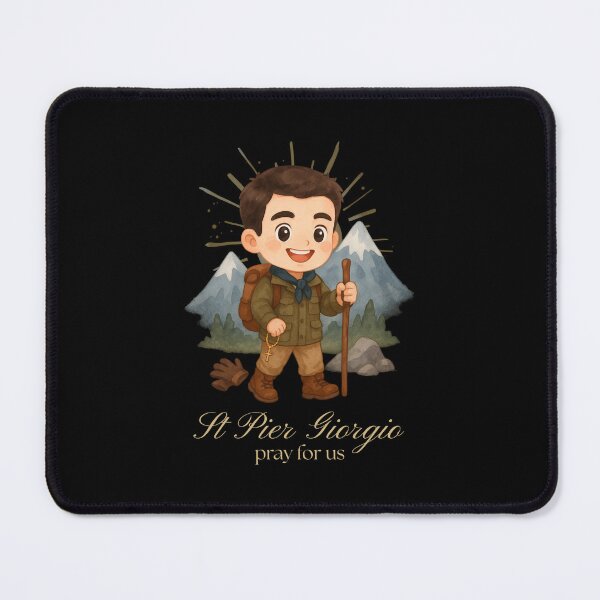 Item preview, Pier Giorgio Frassati Cartoon Art – Catholic Decor, Inspirational Saint Illustration designed and sold by MixnMatch.