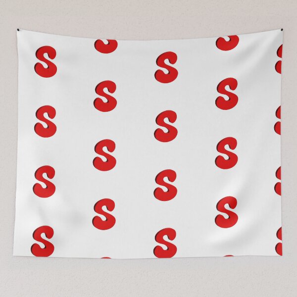 Item preview, Bold Red 3D Letter S – Playful Bubble Font designed and sold by uncoXab.