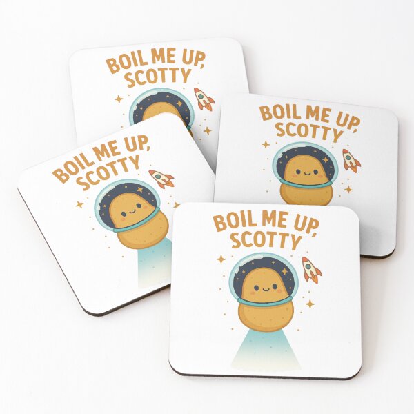 Item preview, Boil Me Up, Scotty – Funny Space Potato Astronaut Cartoon Design designed and sold by jelonkaa.