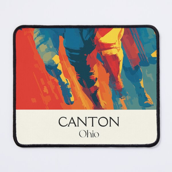 Item preview, Canton Ohio Retro Travel Art | Pro Football Town Fan Art designed and sold by TuncGK.