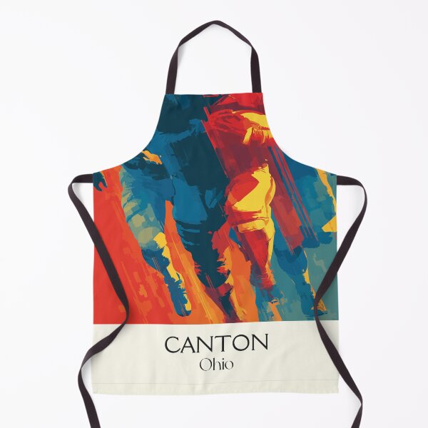 Item preview, Canton Ohio Retro Travel Art | Pro Football Town Fan Art designed and sold by TuncGK.