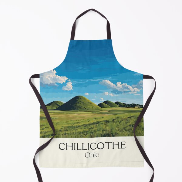 Item preview, Chillicothe Ohio Vintage Travel Art | Ancient Earthworks Illustration designed and sold by TuncGK.