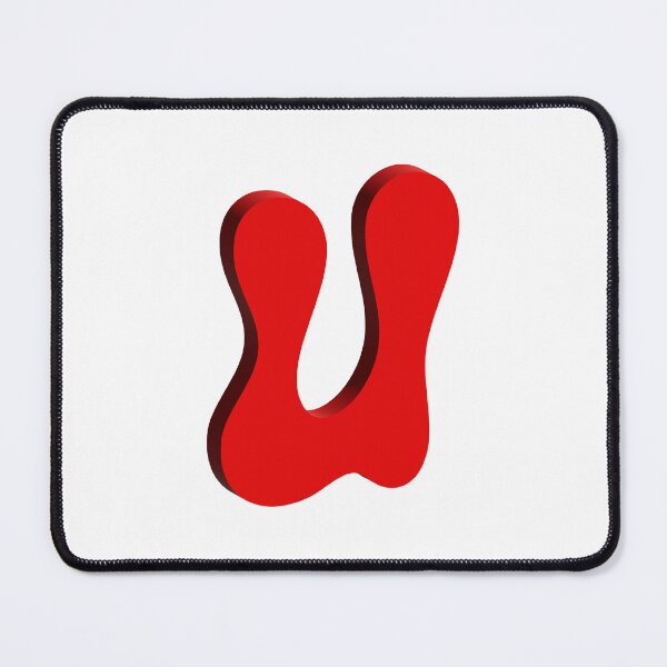 Item preview, Bold Red 3D Letter U – Playful Bubble Font designed and sold by uncoXab.